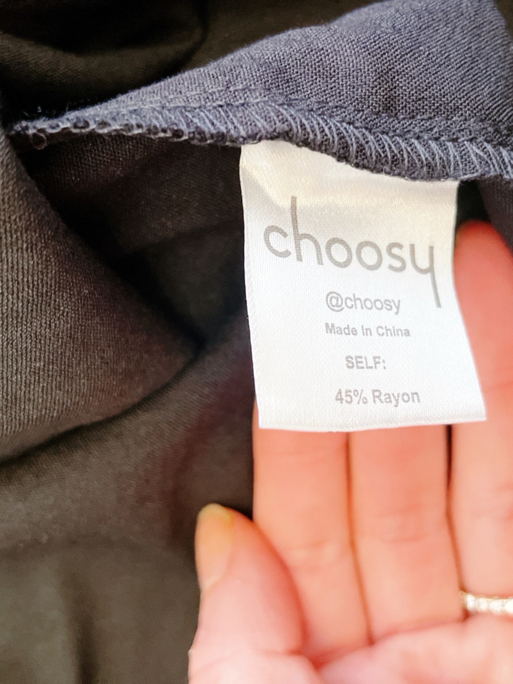 Choosy Crosby St Dress Plunging Neckline Tie Waist Women's Dress Black 6 - Picture 9 of 13